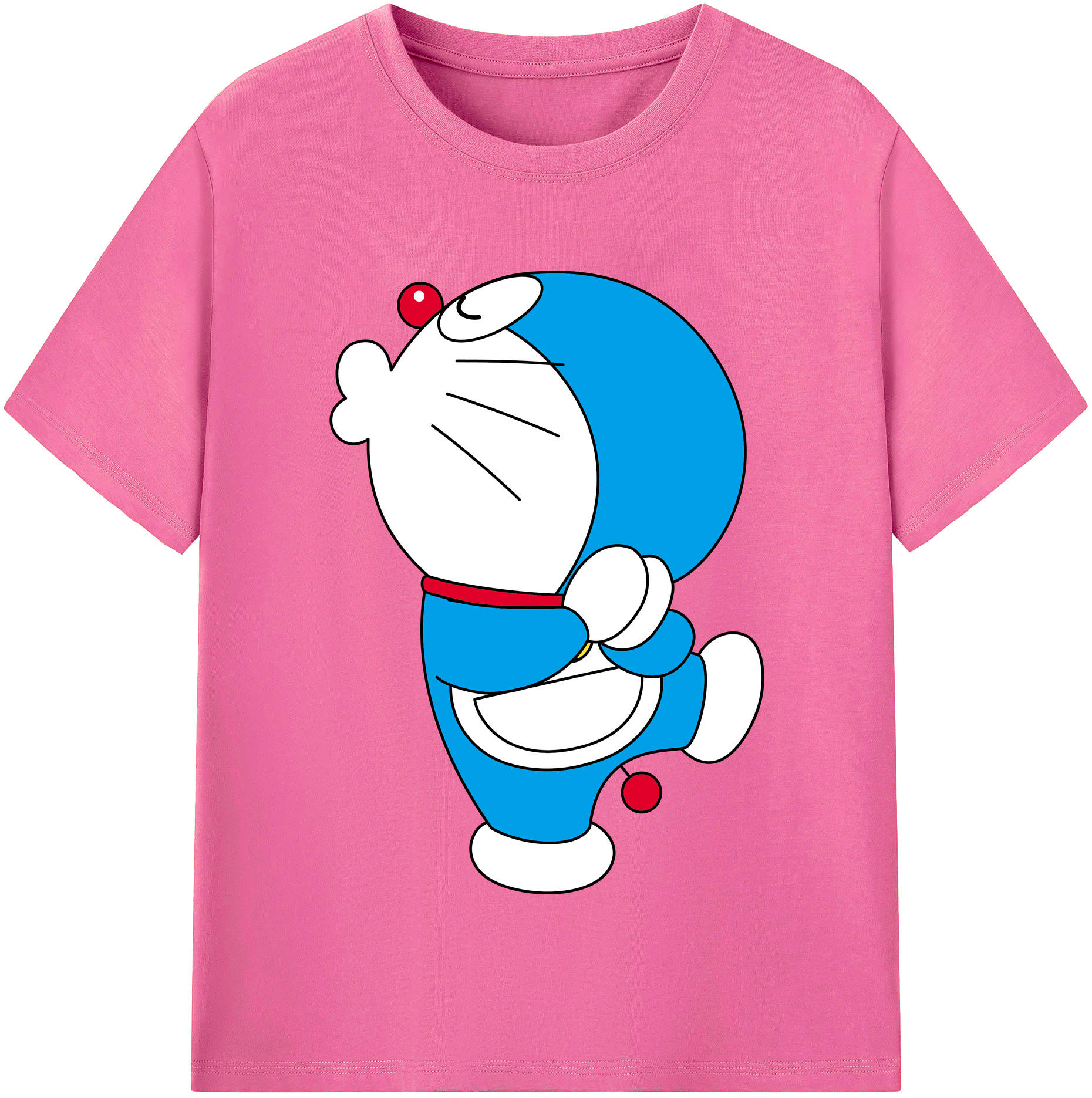 （画像用） ドラえもん Doraemon レディースカジュアルプリントTシャツ（綿100％）